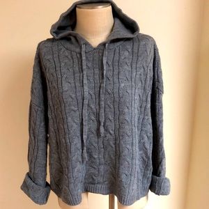 Cable Knit Hoodie. Grey. Fashion Nova. 1X.